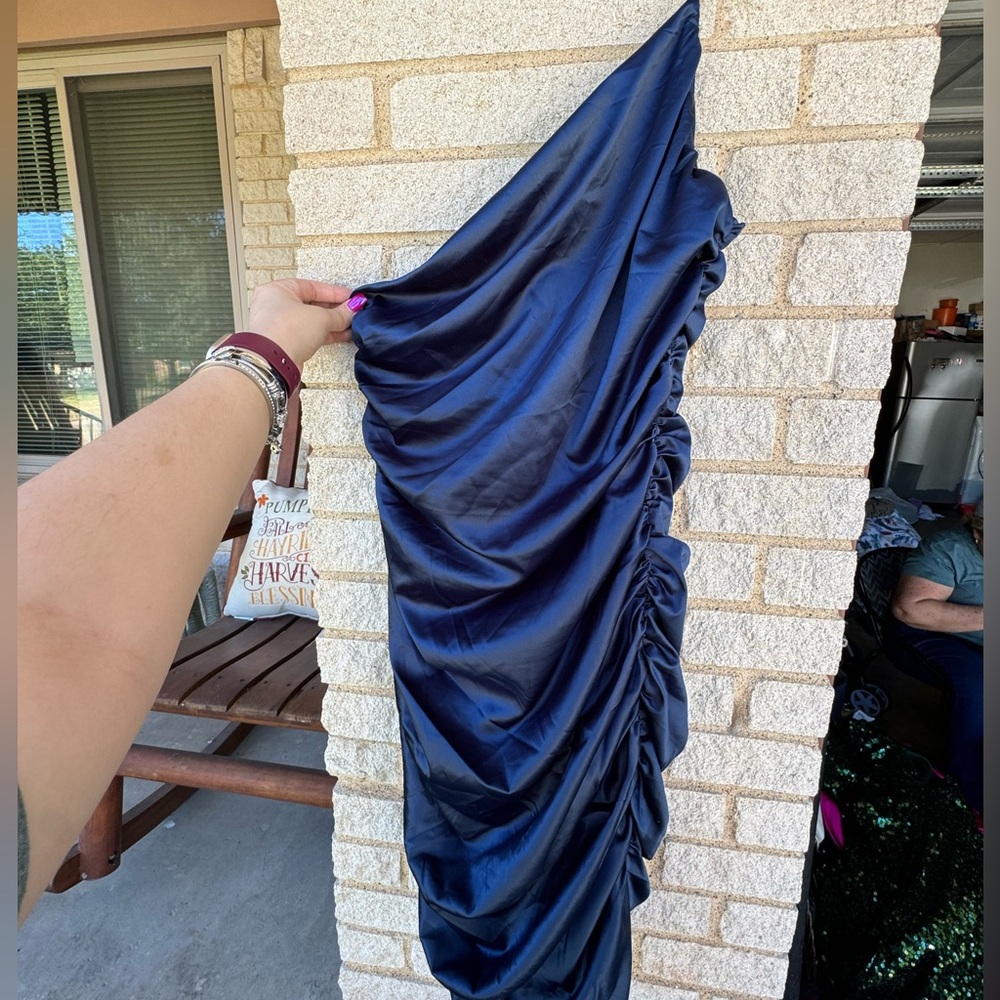Ruched midi dress